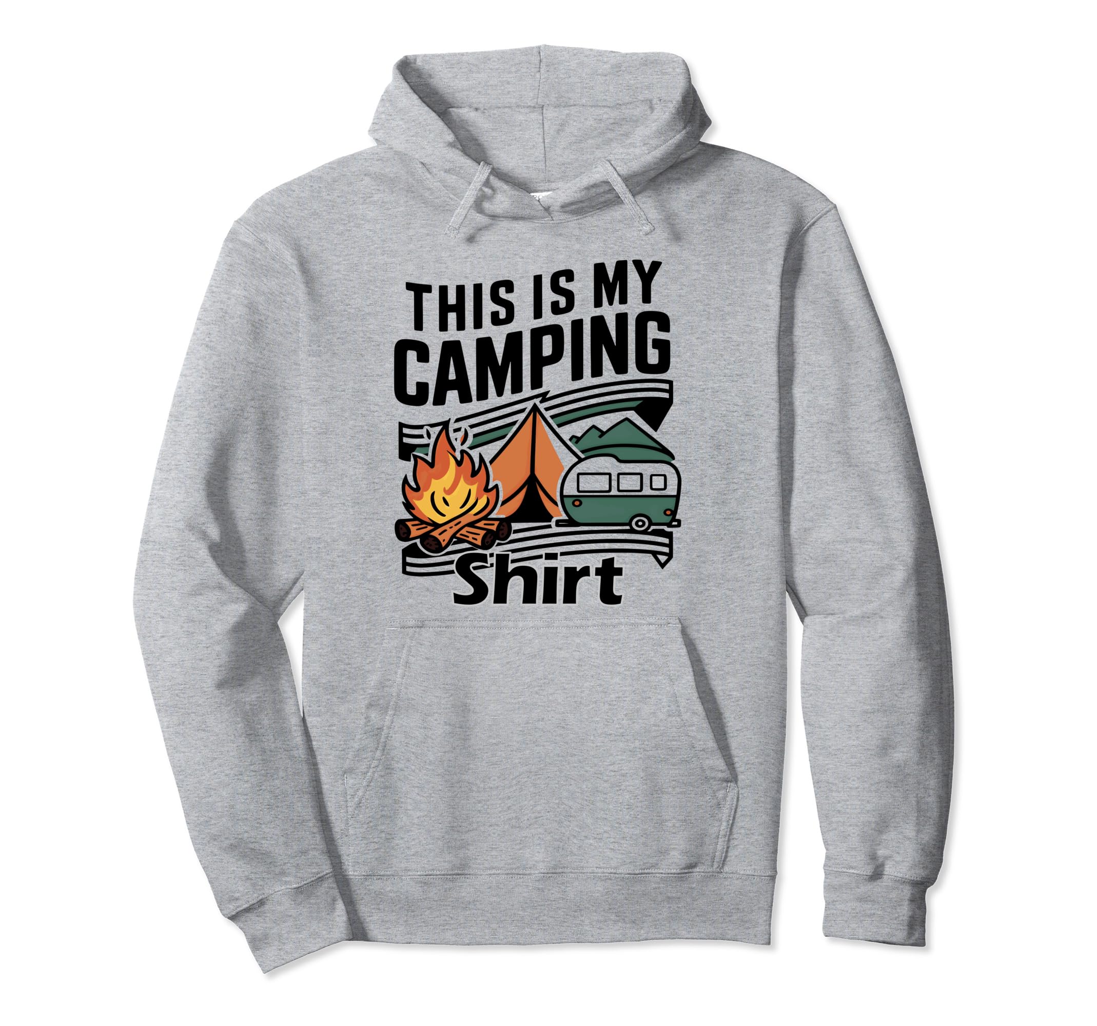 Funny Camper Hiking Tent Rv Nature Hoodie - Novelty Apparel for Adults - T-Shirt, Sweatshirt, Hoodie