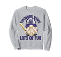 Gnome Baseball Grandpa Motif Funny Sweatshirt - Graphic Print for Adults - T-Shirt, Sweatshirt, Hoodie