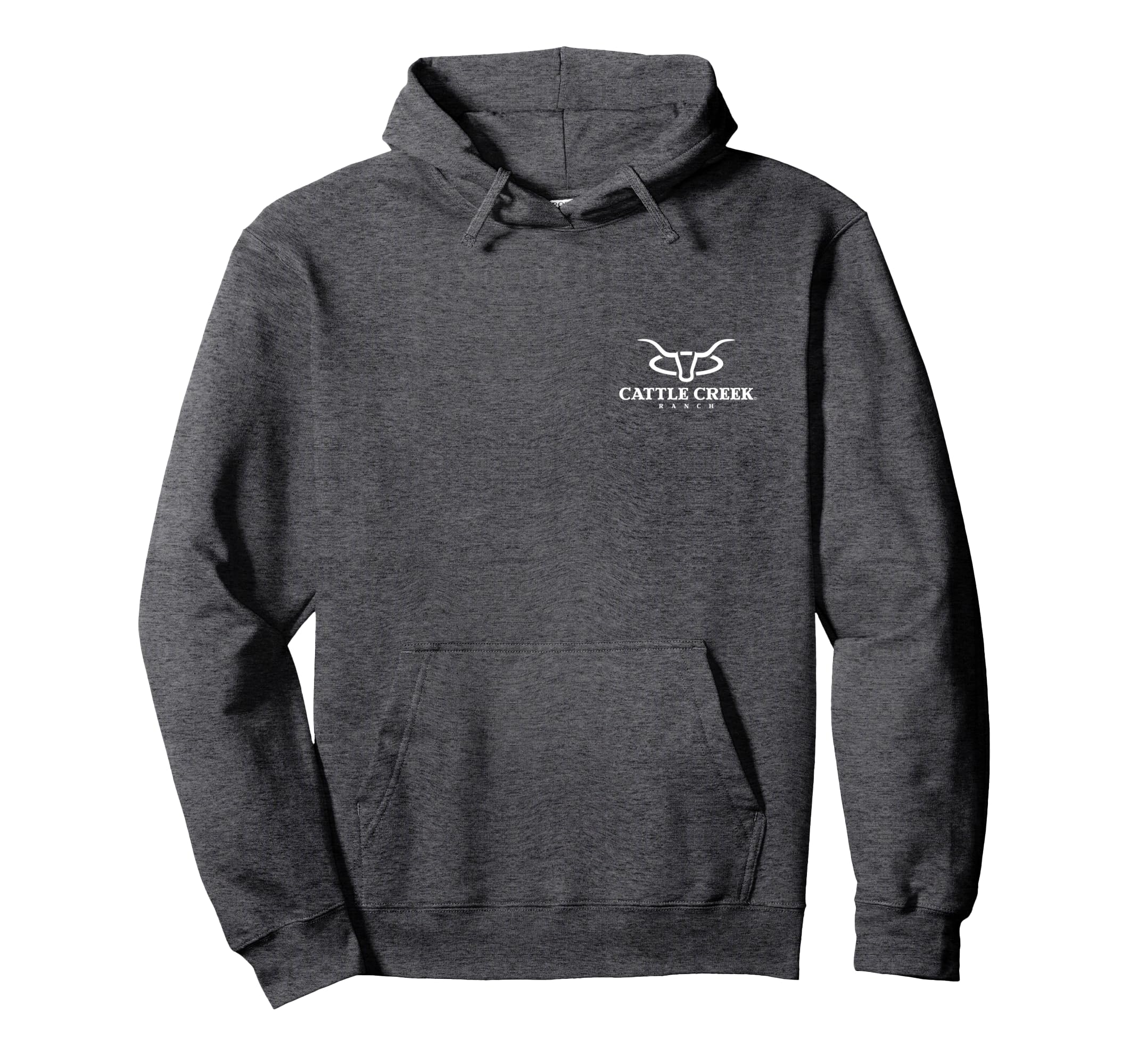 Cattle Creek Original White Logo Hoodie - Casual Everyday Wear for Adults - T-Shirt, Sweatshirt, Hoodie