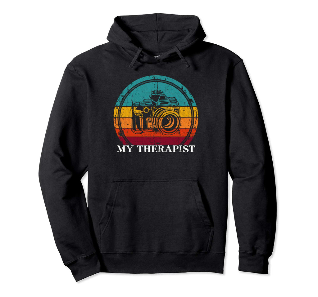Camera My Therapist Funny Photography Hoodie - Custom Art Print for Adults - T-Shirt, Sweatshirt, Hoodie