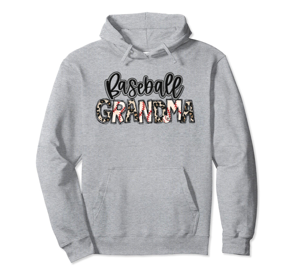 Baseball Grandma Leopard Proud Family Hoodie - Unique Graphic Men Women - T-Shirt, Sweatshirt, Hoodie