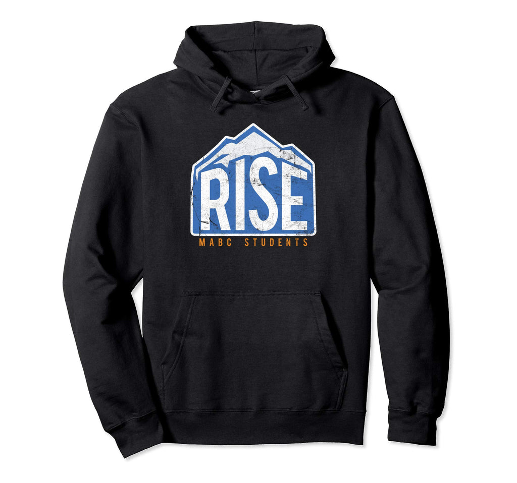 Mabc Rise Students Distressed Hoodie - Fun Novelty Design for Adults - T-Shirt, Sweatshirt, Hoodie