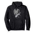 Unicorn Pegasus Winged Horse Stars Hoodie - Graphic Print Men Women - T-Shirt, Sweatshirt, Hoodie