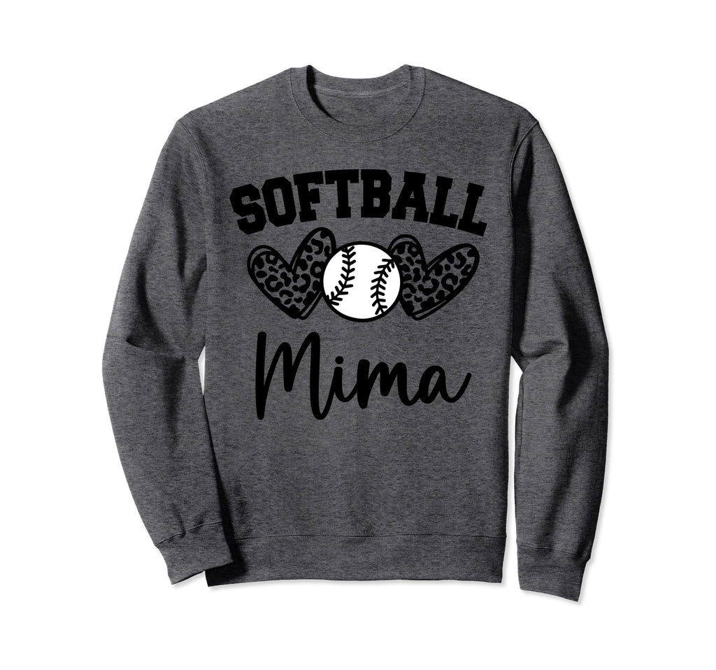 Personalized Baseball Heart Mima Sweatshirt - Novelty Apparel Unisex - T-Shirt, Sweatshirt, Hoodie