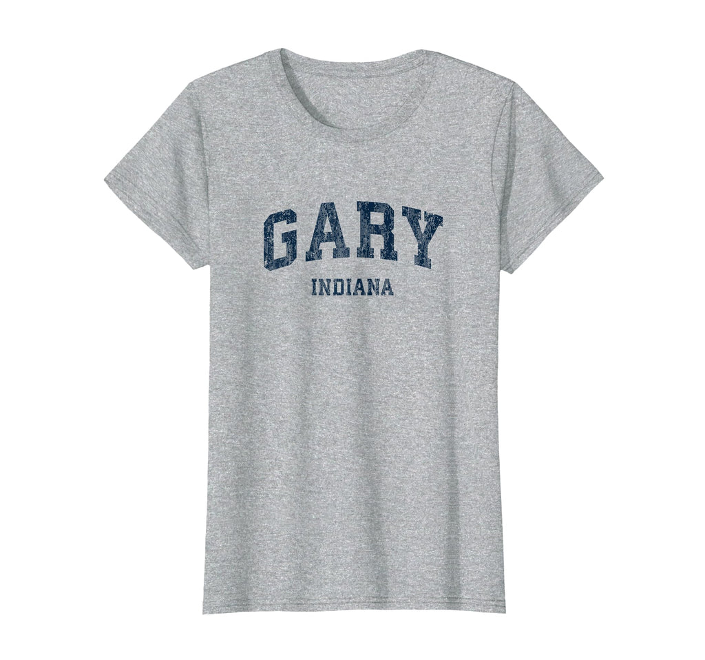 Gary Indiana Varsity Sports Navy T-Shirt - Novelty Apparel for Adults - T-Shirt, Sweatshirt, Hoodie