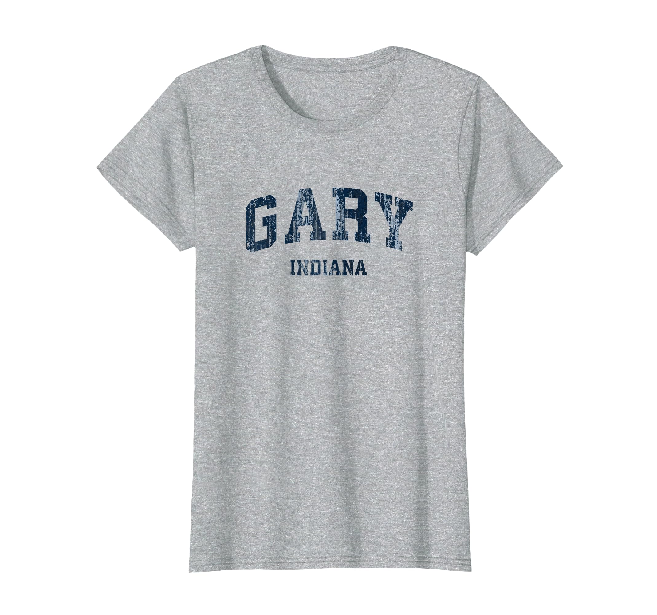 Gary Indiana Varsity Sports Navy T-Shirt - Novelty Apparel for Adults - T-Shirt, Sweatshirt, Hoodie