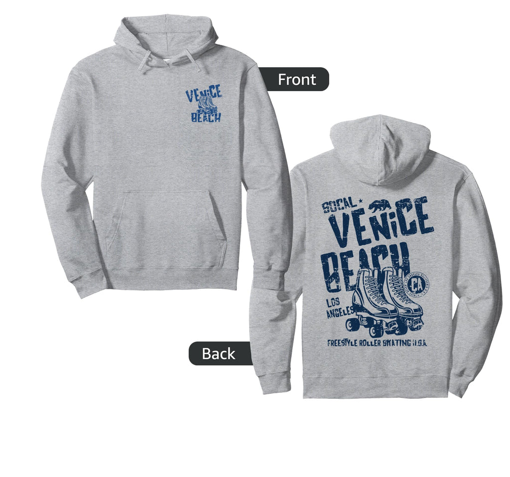 Venice Beach California Roller Skate Hoodie - Minimalist Print for Adults - T-Shirt, Sweatshirt, Hoodie