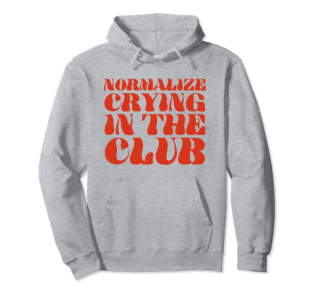 Normalize Crying Club Funny Y2K Aesthetic Hoodie - Unique Graphic Unisex - T-Shirt, Sweatshirt, Hoodie