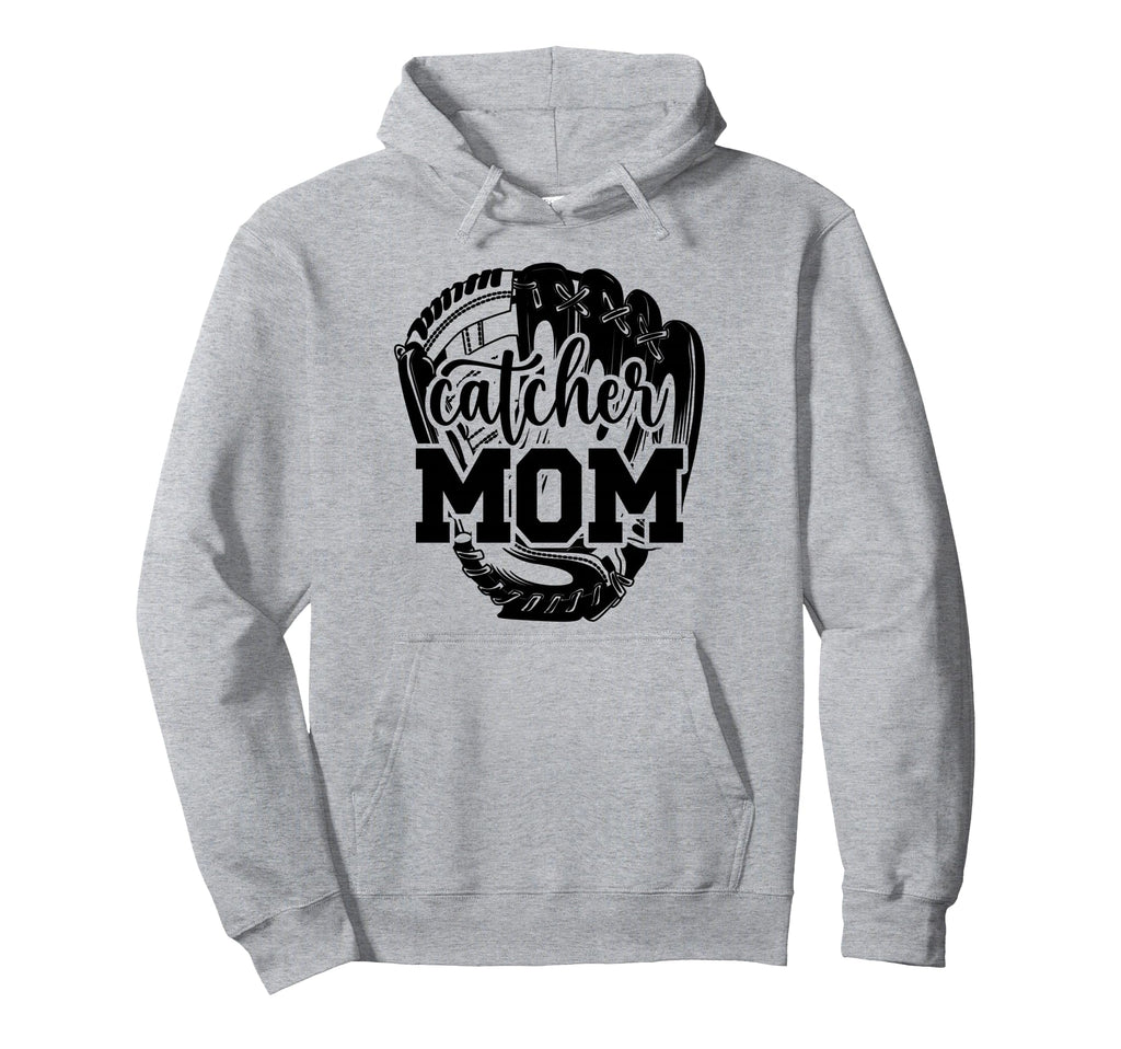 Baseball Catcher Mom Baseball Hoodie - Casual Everyday Wear Men Women - T-Shirt, Sweatshirt, Hoodie