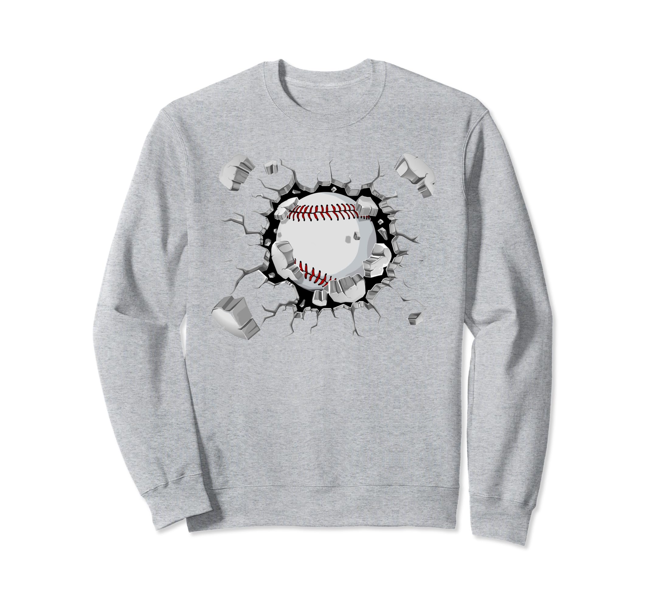 Baseball Chest Explosion Sweatshirt - Unique Graphic Men Women - T-Shirt, Sweatshirt, Hoodie