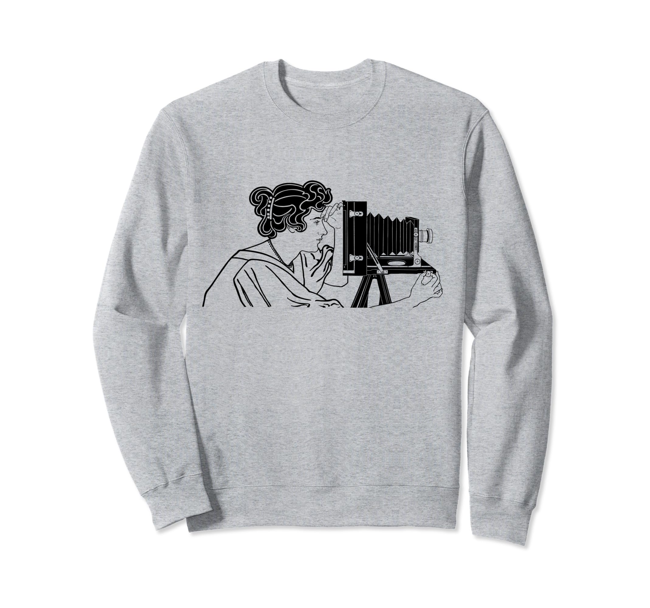 Antique 1900S Camera Photographer Sweatshirt - Unique Graphic for Adults - T-Shirt, Sweatshirt, Hoodie