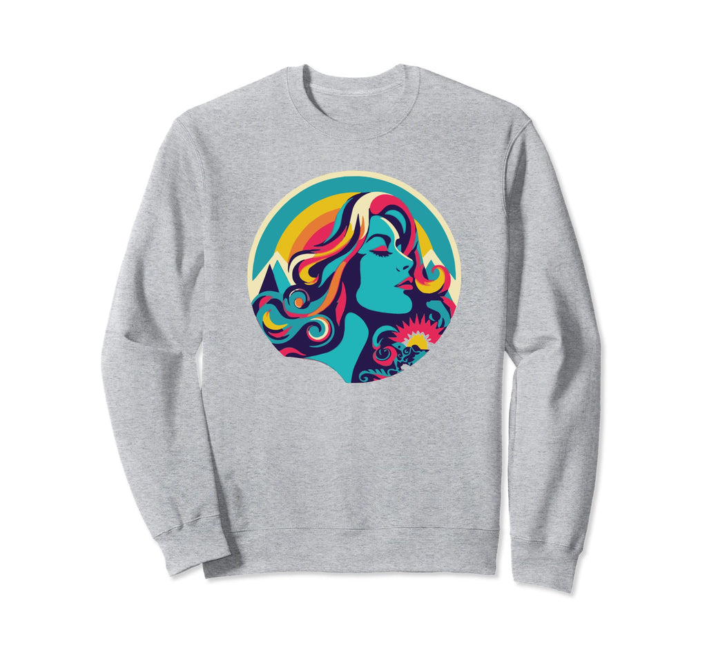 Groovy Mountain Mama Hippie Sweatshirt - Casual Everyday Wear for Adults - T-Shirt, Sweatshirt, Hoodie