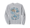 90S Fisherman Aesthetic Fish Beachy Sweatshirt - Custom Art Print Unisex - T-Shirt, Sweatshirt, Hoodie
