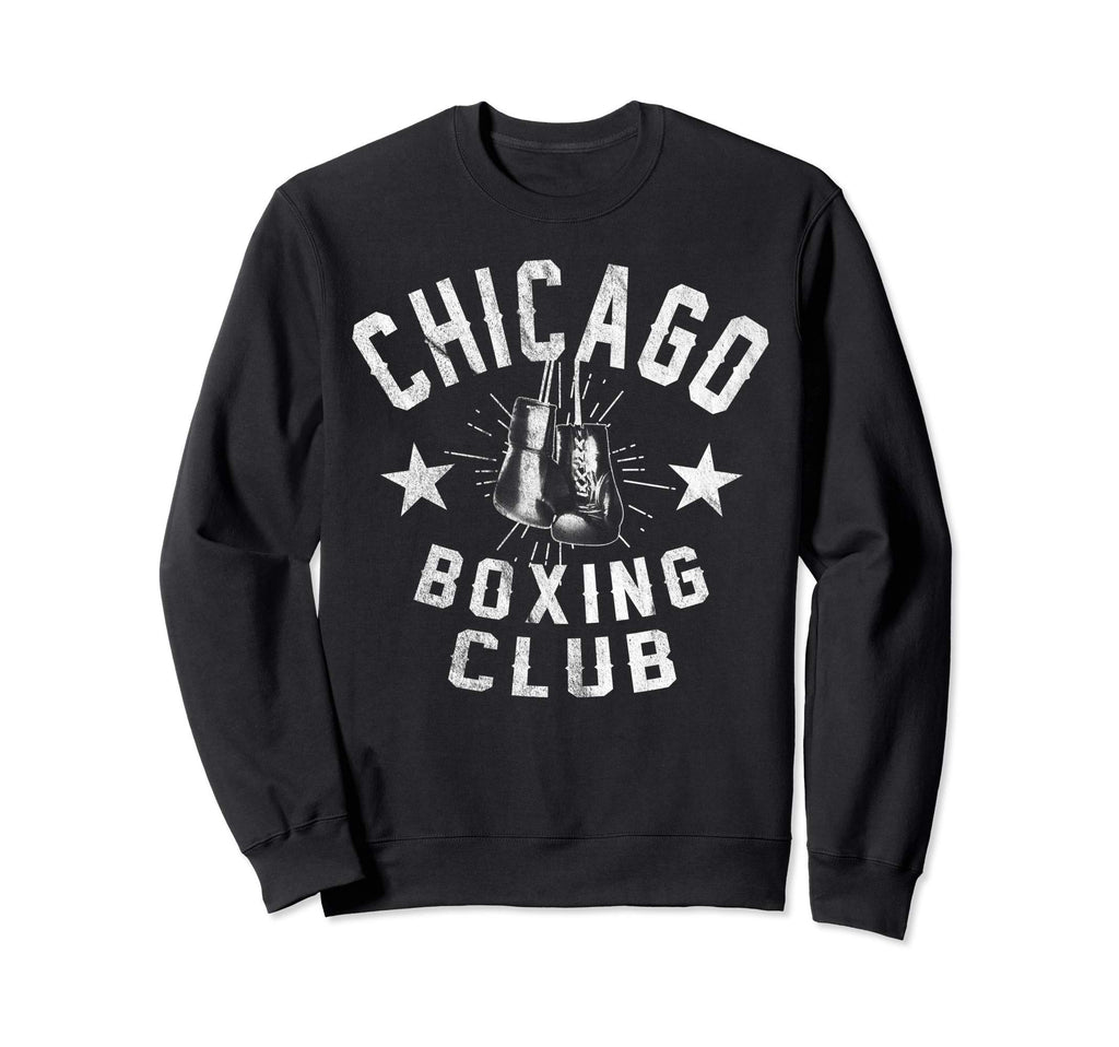 Chicago Boxing Club Distressed Sweatshirt - Casual Everyday Wear Unisex - T-Shirt, Sweatshirt, Hoodie