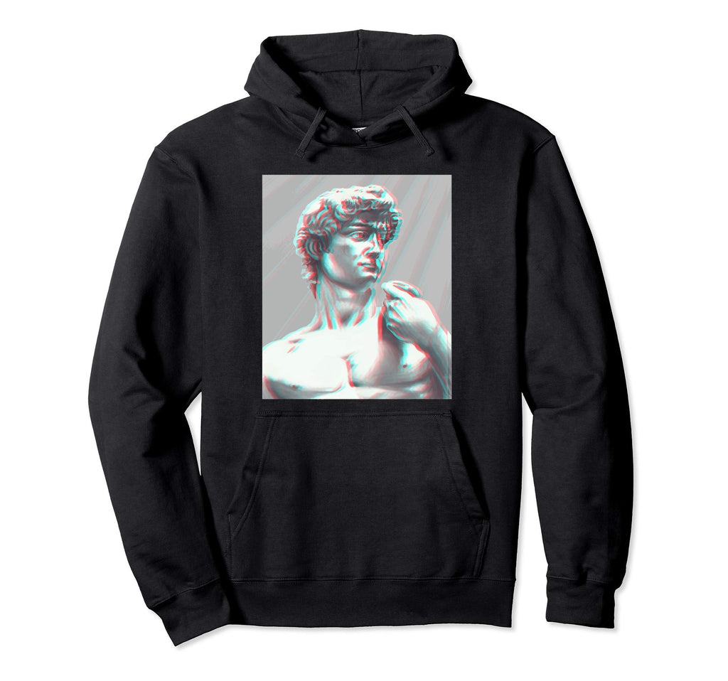 80S Glitch Vaporwave Aesthetic Greek Hoodie - Trendy Graphic for Adults - T-Shirt, Sweatshirt, Hoodie