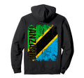 Tanzania Flag Distressed Tanzania Hoodie - Streetwear Style for Adults - T-Shirt, Sweatshirt, Hoodie