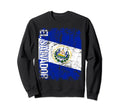 El Salvador Flag Distressed El Sweatshirt - Minimalist Print for Adults - T-Shirt, Sweatshirt, Hoodie