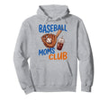Iced Coffee Baseball Moms Club Game Day Hoodie - Trendy Graphic Men Women - T-Shirt, Sweatshirt, Hoodie