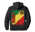 Congo Flag Distressed Congo Hoodie - Custom Art Print Men Women - T-Shirt, Sweatshirt, Hoodie