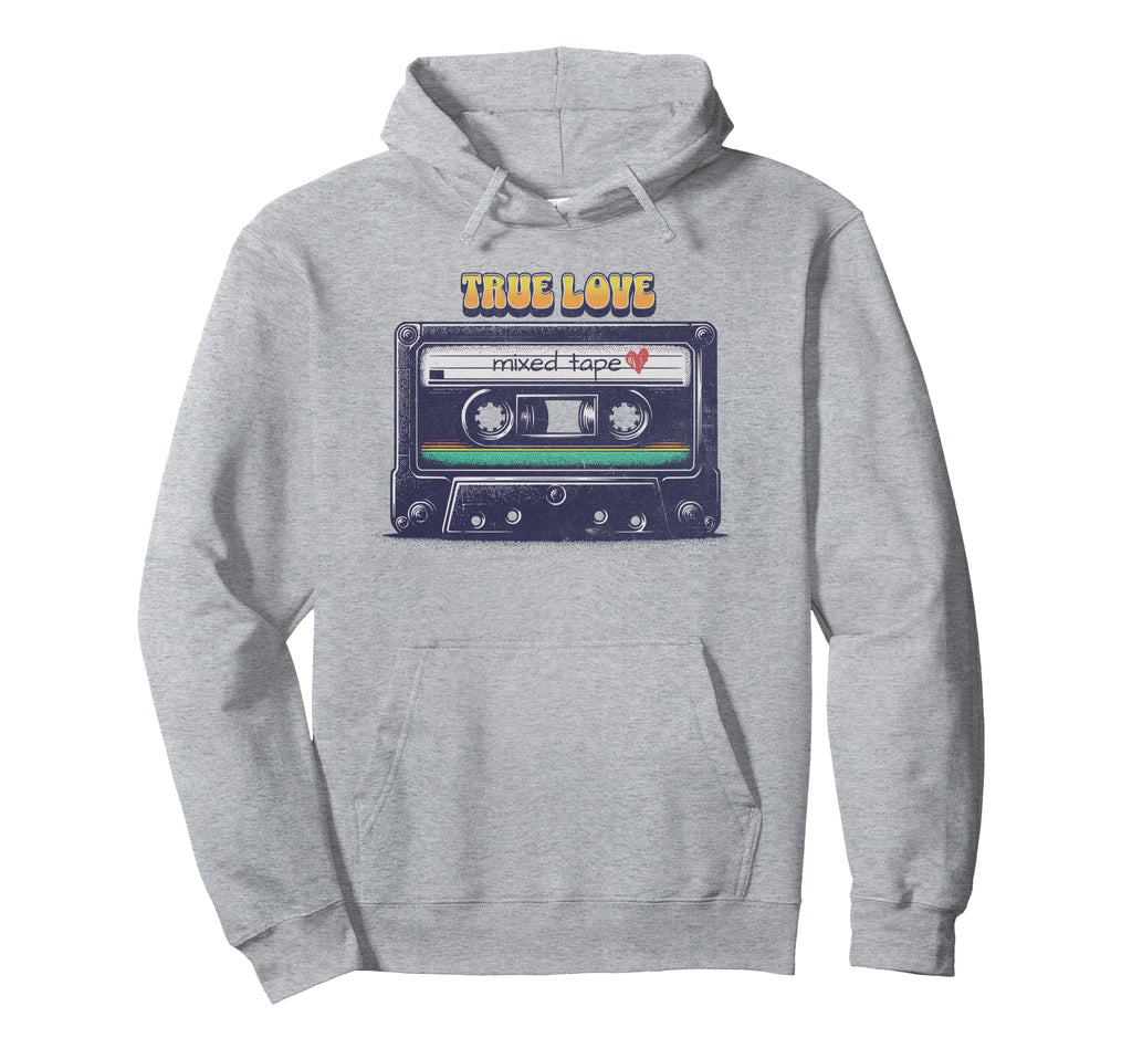 Cassette Mixed Tape True Love Hoodie - Graphic Print for Adults - T-Shirt, Sweatshirt, Hoodie