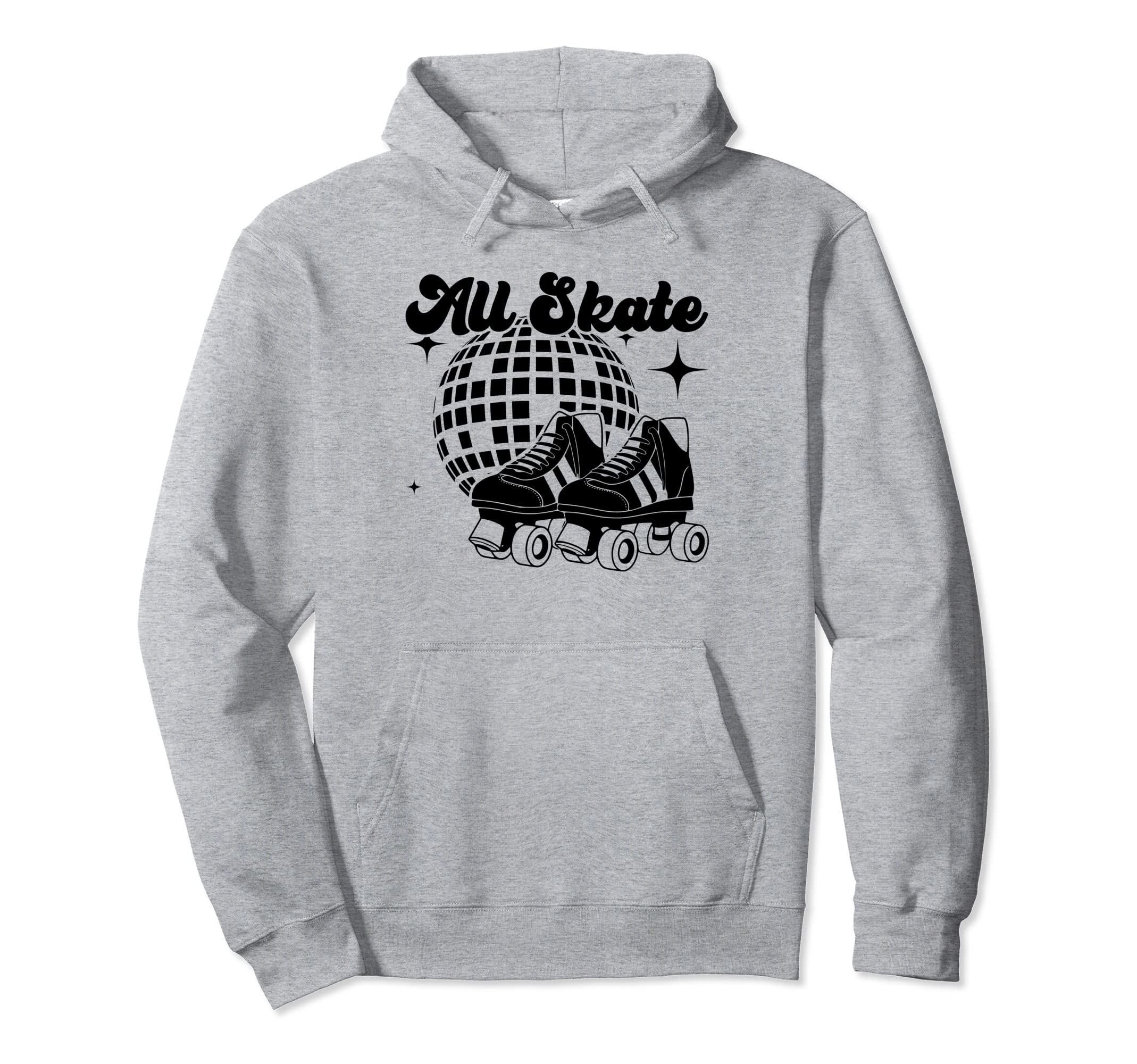 All Skate 70S Disco Roller Skating Rink Ball Hoodie - Unique Graphic Unisex - T-Shirt, Sweatshirt, Hoodie