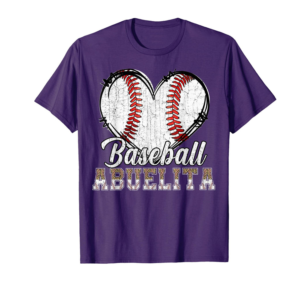 Softball Baseball Abuelita Heart T-Shirt - Custom Art Print Men Women - T-Shirt, Sweatshirt, Hoodie