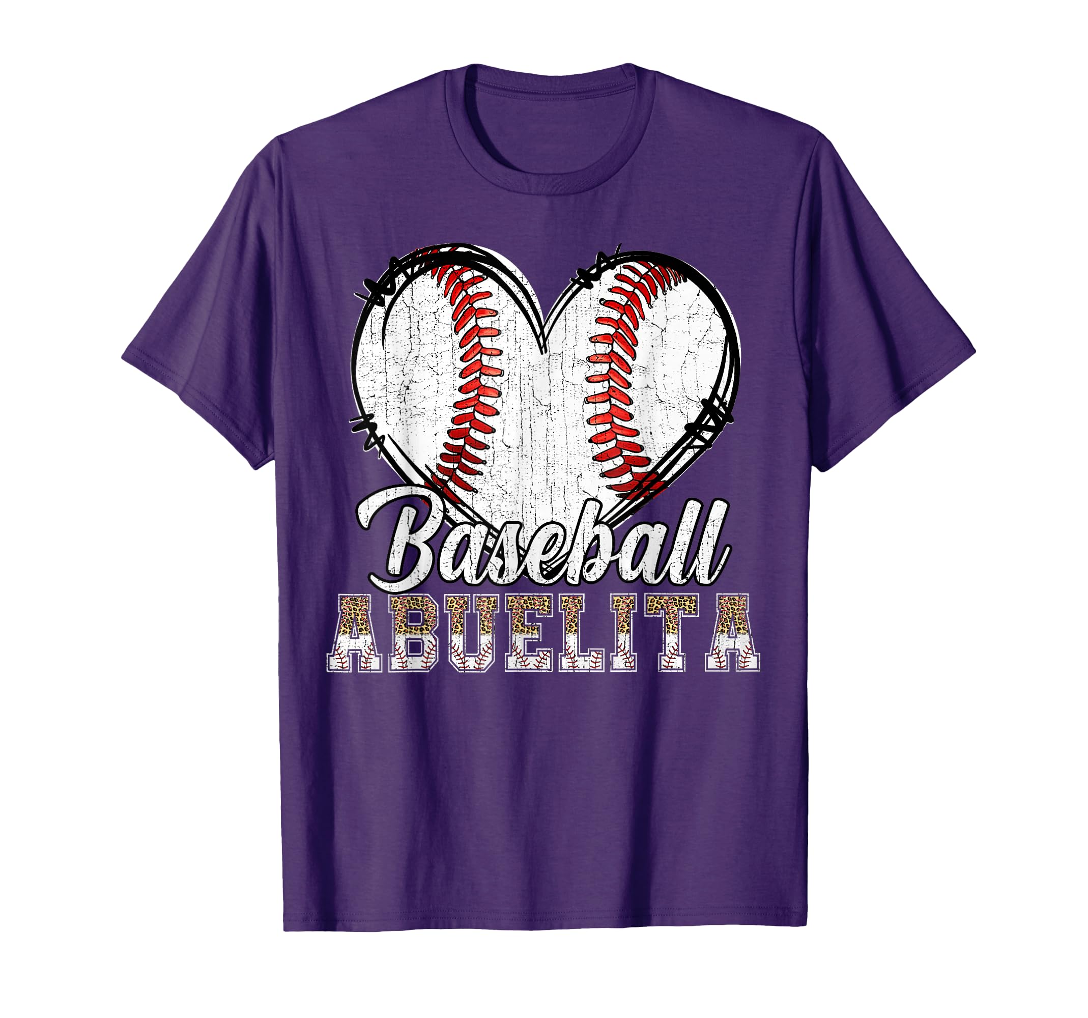 Softball Baseball Abuelita Heart T-Shirt - Custom Art Print Men Women - T-Shirt, Sweatshirt, Hoodie