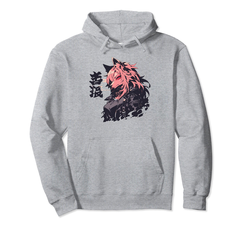 Goth Grunge Demon Anime Furry Hoodie - Casual Everyday Wear for Adults - T-Shirt, Sweatshirt, Hoodie