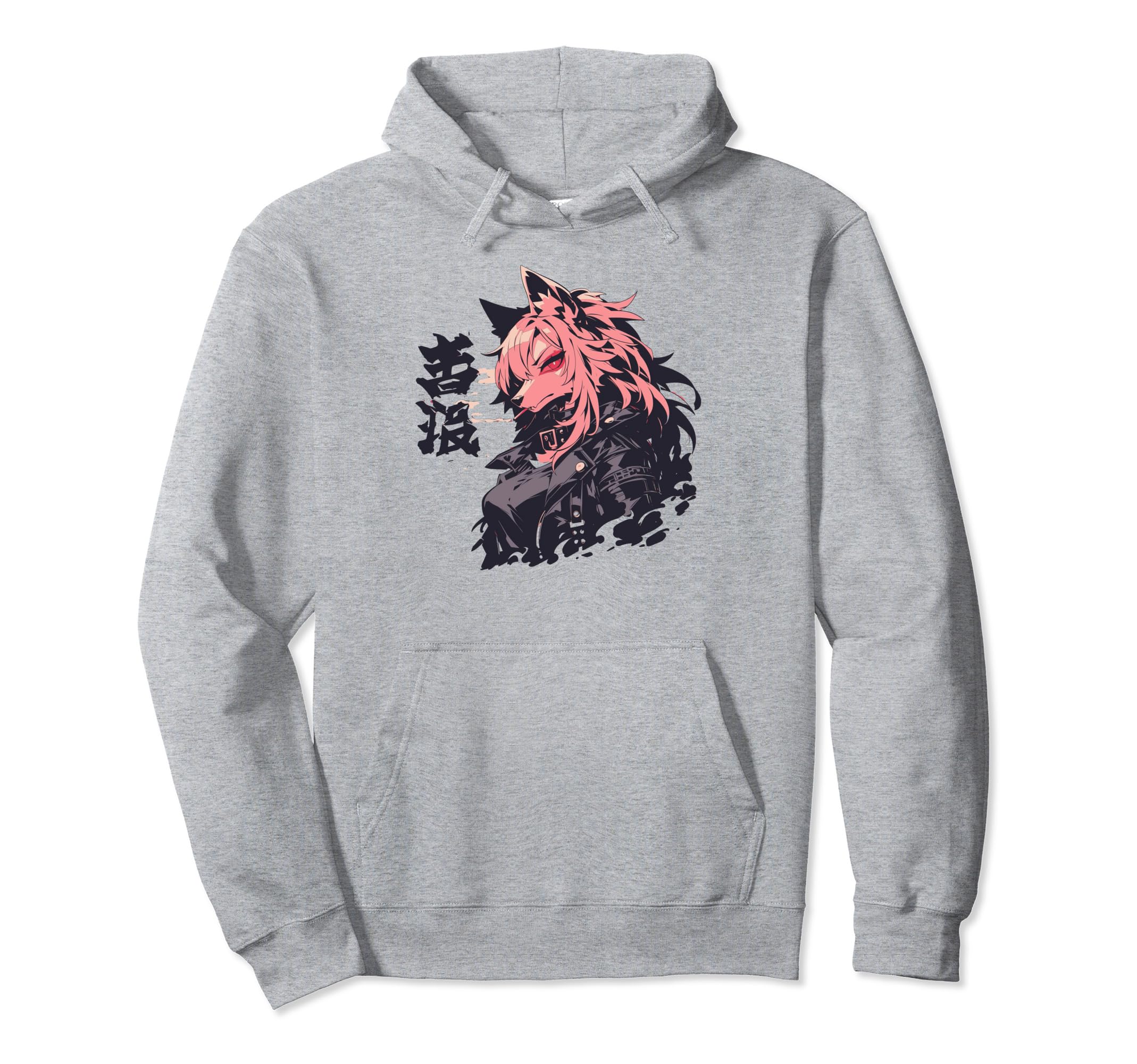 Goth Grunge Demon Anime Furry Hoodie - Casual Everyday Wear for Adults - T-Shirt, Sweatshirt, Hoodie