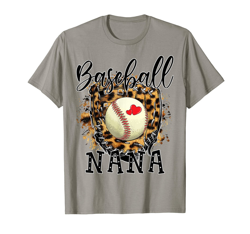 Baseball Nana Leopard Baseball Lovers T-Shirt - Novelty Apparel Men Women - T-Shirt, Sweatshirt, Hoodie