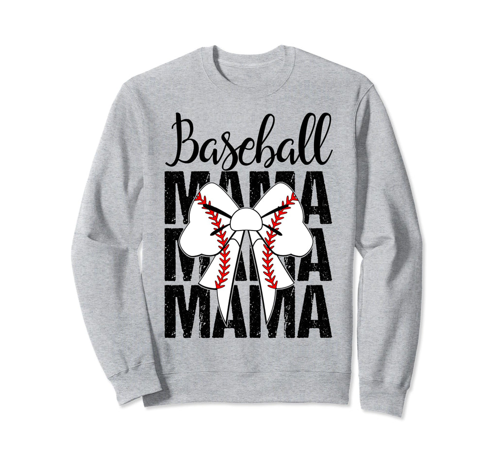 Coquette Bows Baseball Mama Sweatshirt - Streetwear Style Men Women - T-Shirt, Sweatshirt, Hoodie