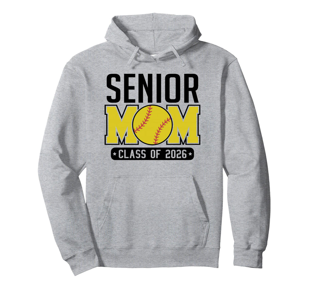 Senior Mom Class 2026 Baseball Mom Hoodie - Aesthetic Graphic Unisex - T-Shirt, Sweatshirt, Hoodie