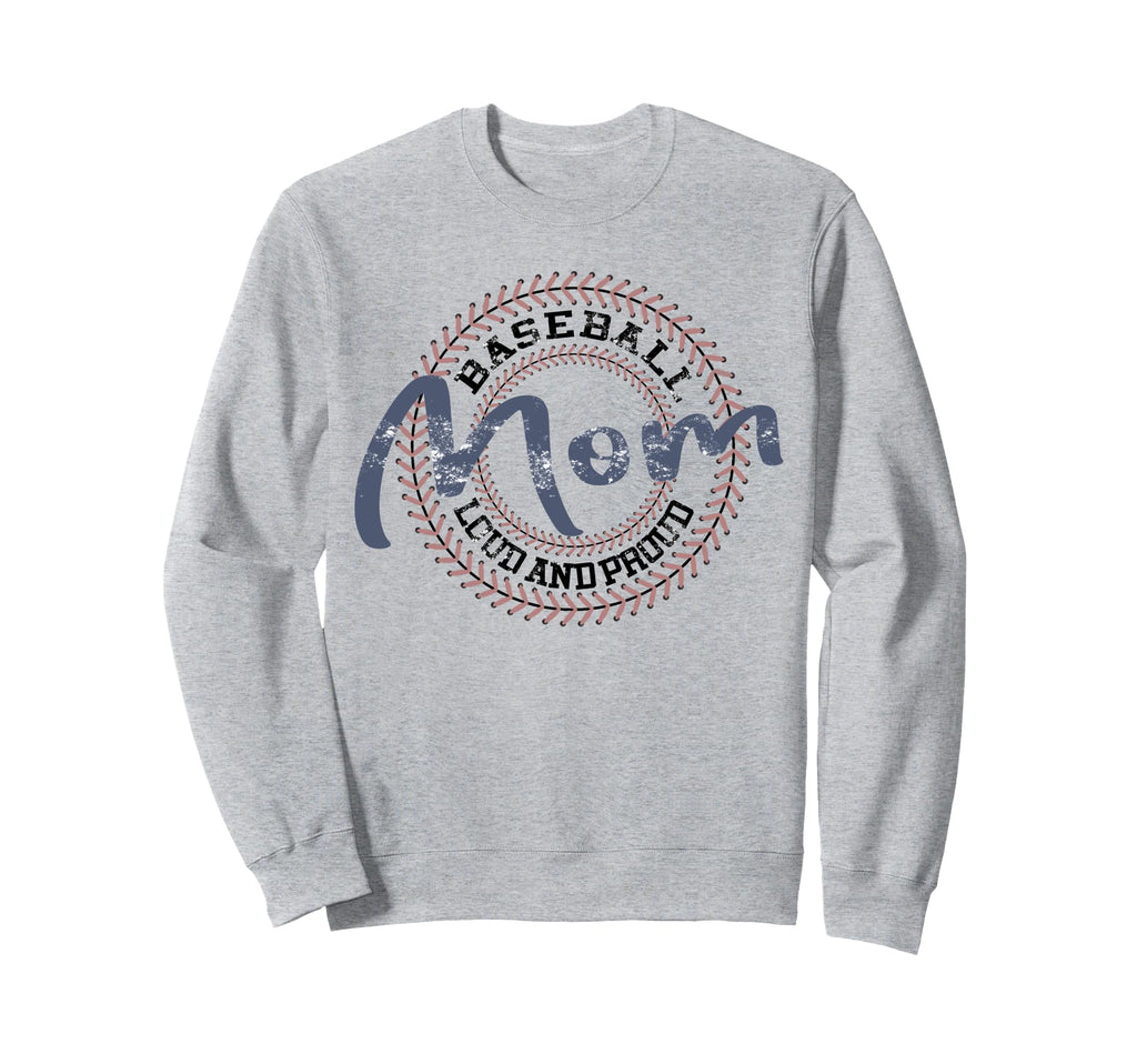 Baseball Mom Baseball Mama Sweatshirt - Aesthetic Graphic Men Women - T-Shirt, Sweatshirt, Hoodie