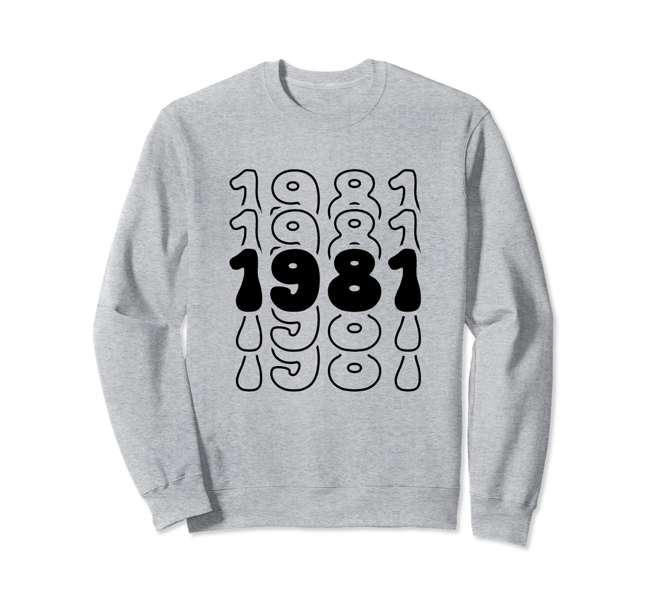 43 Year Old Groovy 43Rd Birthday Sweatshirt - Minimalist Print for Adults - T-Shirt, Sweatshirt, Hoodie