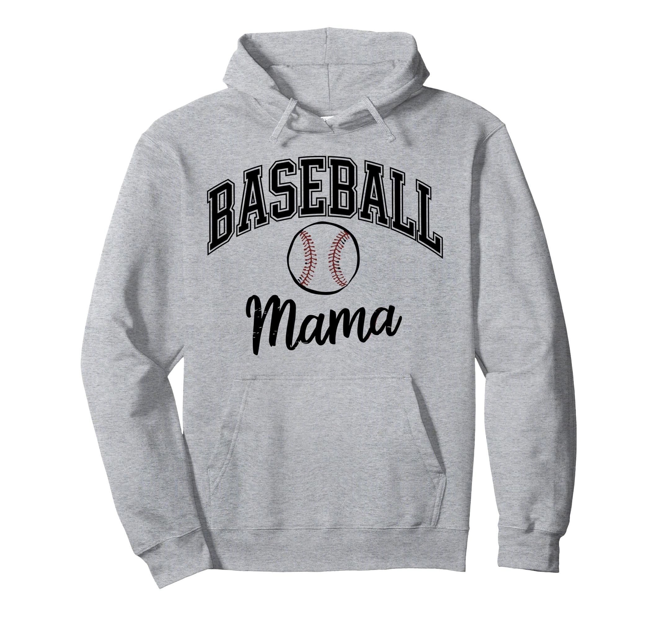 Baseball Mama Sports Enthusiast Hoodie - Unique Graphic Men Women - T-Shirt, Sweatshirt, Hoodie