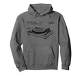 Vinyl Record Player Patent Blueprint Dj Hoodie - Trendy Graphic Unisex - T-Shirt, Sweatshirt, Hoodie