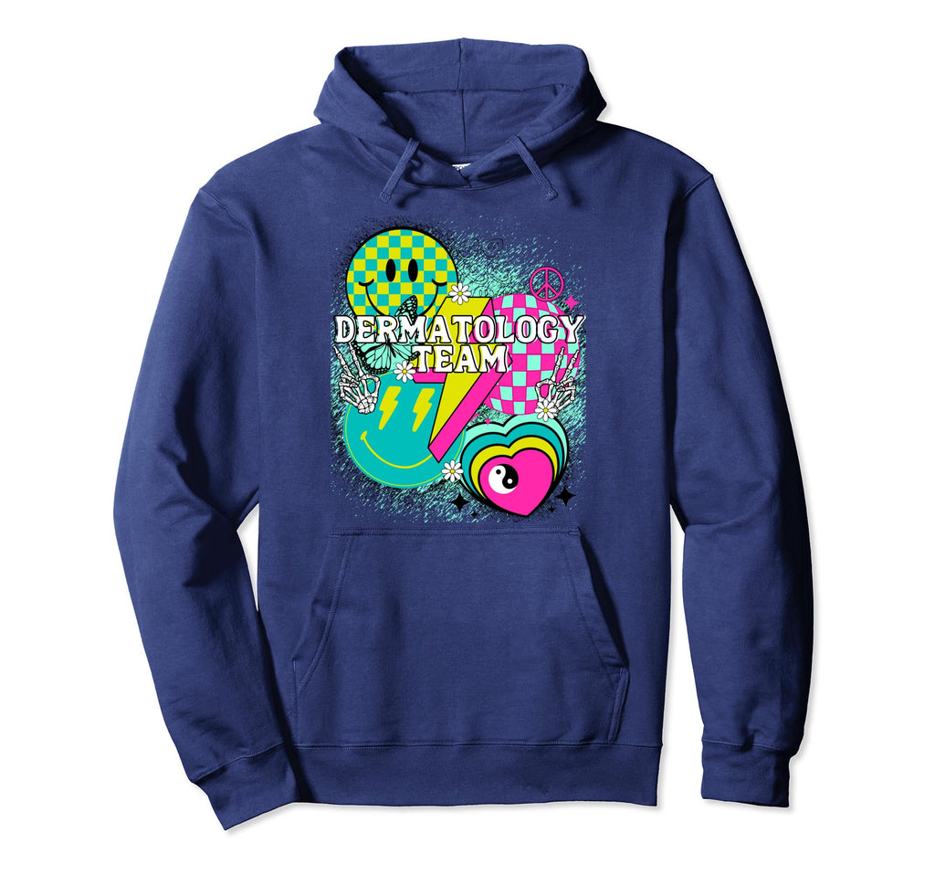 Dermatology Team Nurse Happy Y2K Hoodie - Custom Art Print for Adults - T-Shirt, Sweatshirt, Hoodie