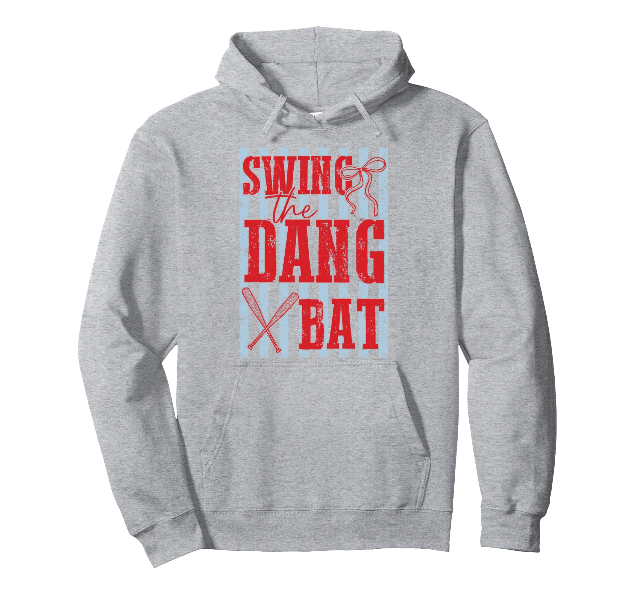Swing Dang Bat Baseball Season Hoodie - Casual Everyday Wear for Adults - T-Shirt, Sweatshirt, Hoodie