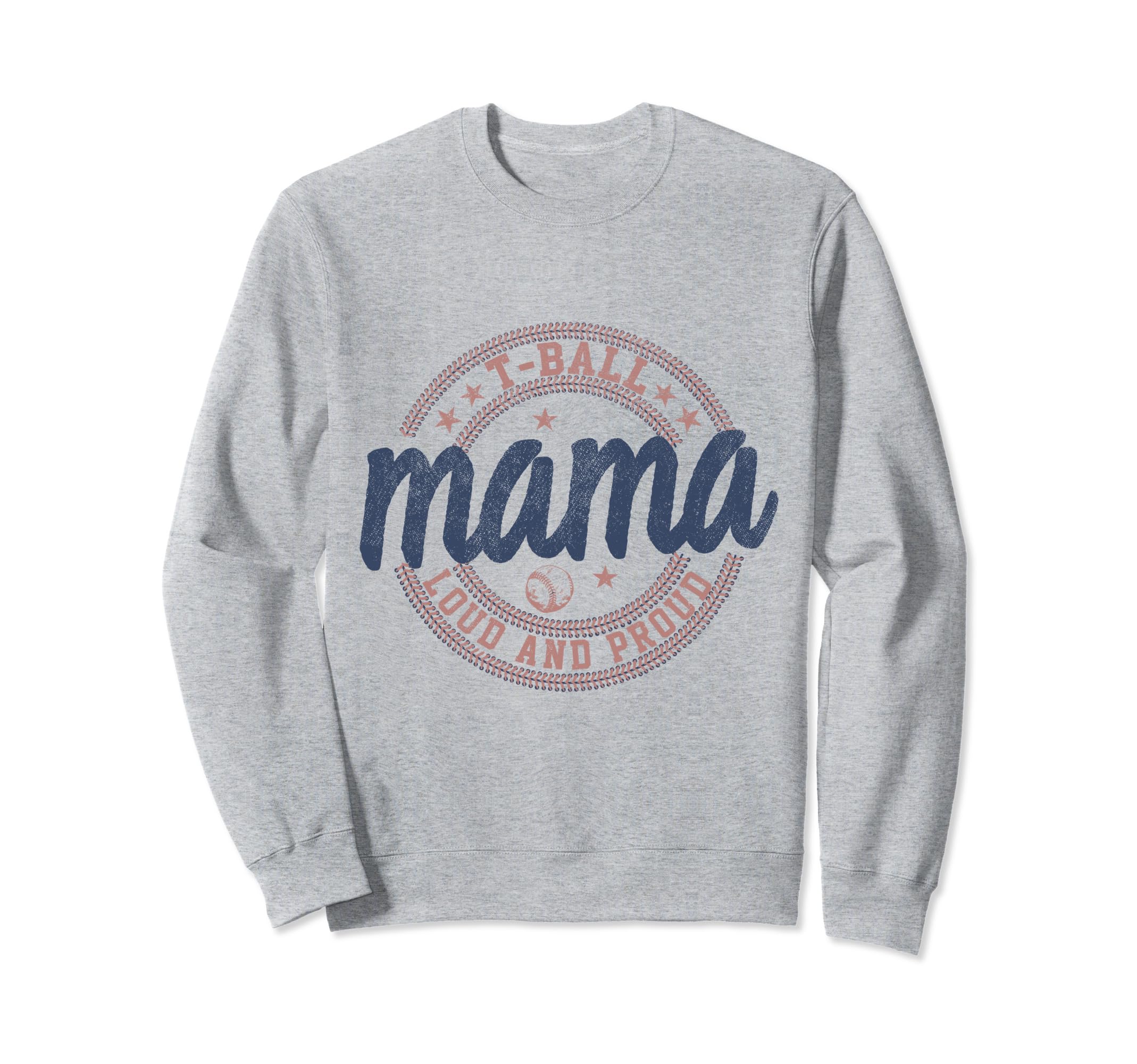 Tball Mom Baseball Essentials Mama Sweatshirt - Novelty Apparel Unisex - T-Shirt, Sweatshirt, Hoodie