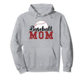 Baseball Mom Hoodie - Aesthetic Graphic Men Women - T-Shirt, Sweatshirt, Hoodie