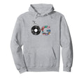 Old School Og Hip Hop Head Vinyl Cds Hoodie - Trendy Graphic for Adults - T-Shirt, Sweatshirt, Hoodie