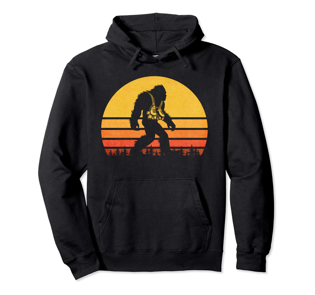 Bigfoot Rollerskates Sasquatch Hoodie - Fun Novelty Design for Adults - T-Shirt, Sweatshirt, Hoodie