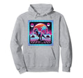 Retrowave Synthwave Aesthetic Hoodie - Casual Everyday Wear Men Women - T-Shirt, Sweatshirt, Hoodie