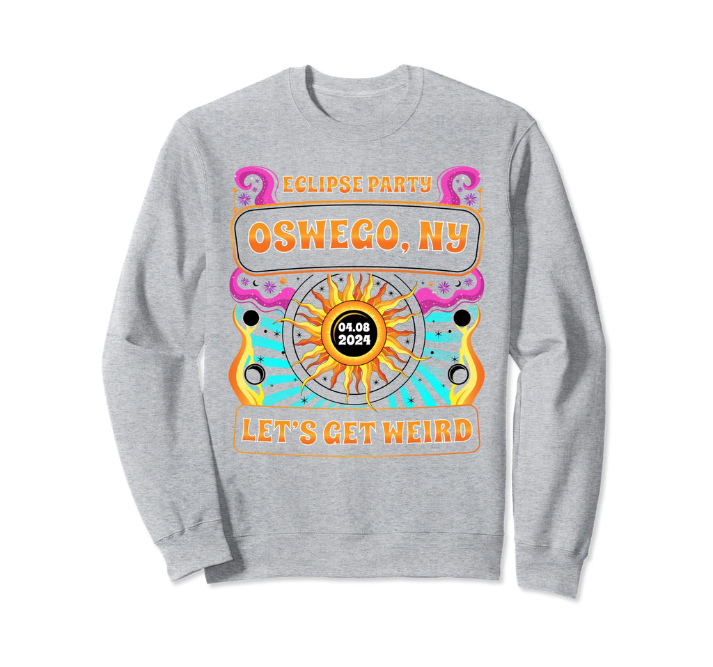 Oswego Ny Total Solar Eclipse Sweatshirt - Aesthetic Graphic for Adults - T-Shirt, Sweatshirt, Hoodie