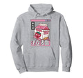Strawberry Milk Carton Kawaii Grid Hoodie - Custom Art Print for Adults - T-Shirt, Sweatshirt, Hoodie