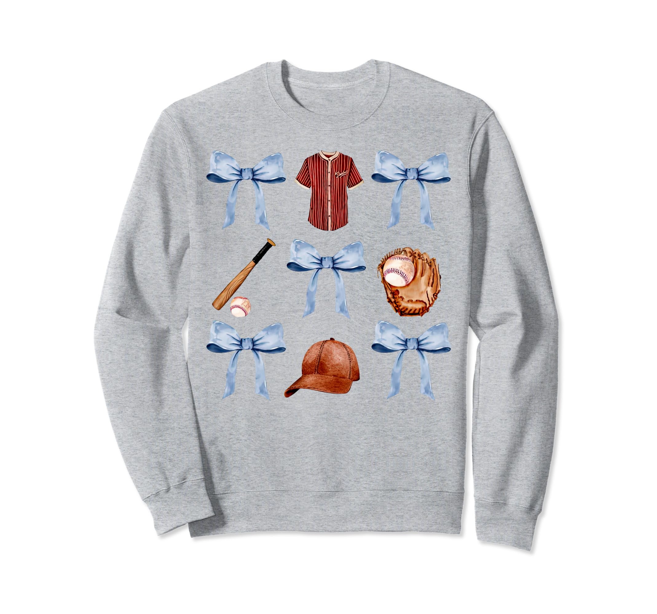 Baseball Coquette Bow Mothers Day Sweatshirt - Novelty Apparel Unisex - T-Shirt, Sweatshirt, Hoodie
