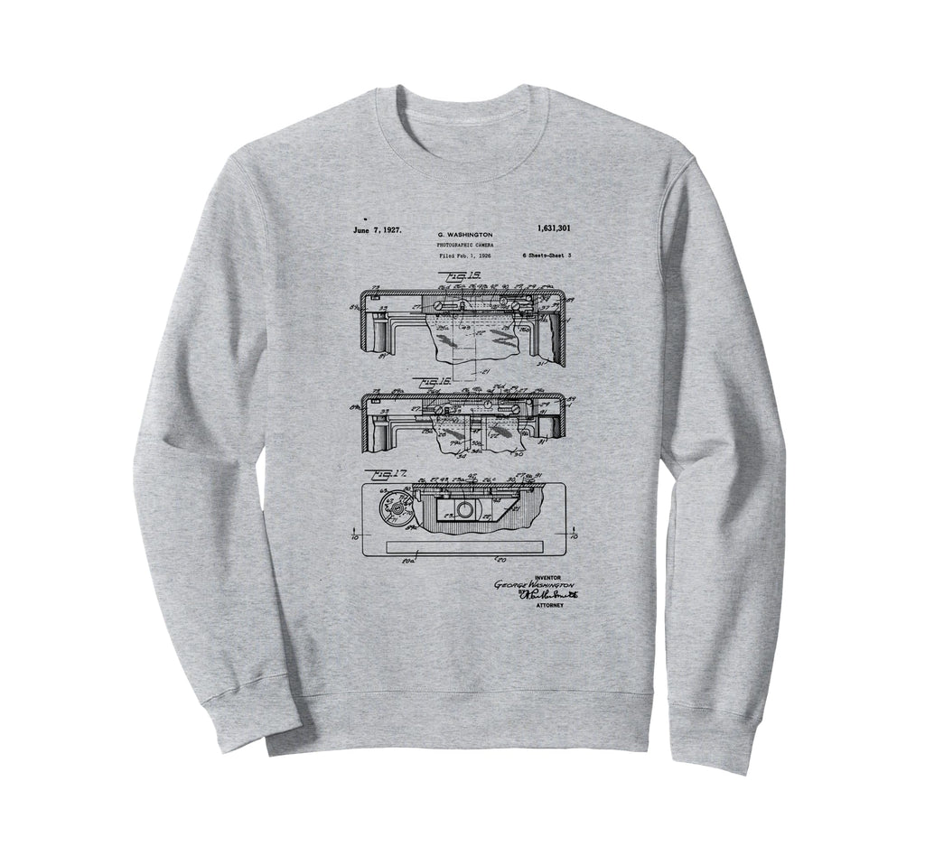 Camera Photographic Patent 1927 Sweatshirt - Casual Everyday Wear Unisex - T-Shirt, Sweatshirt, Hoodie