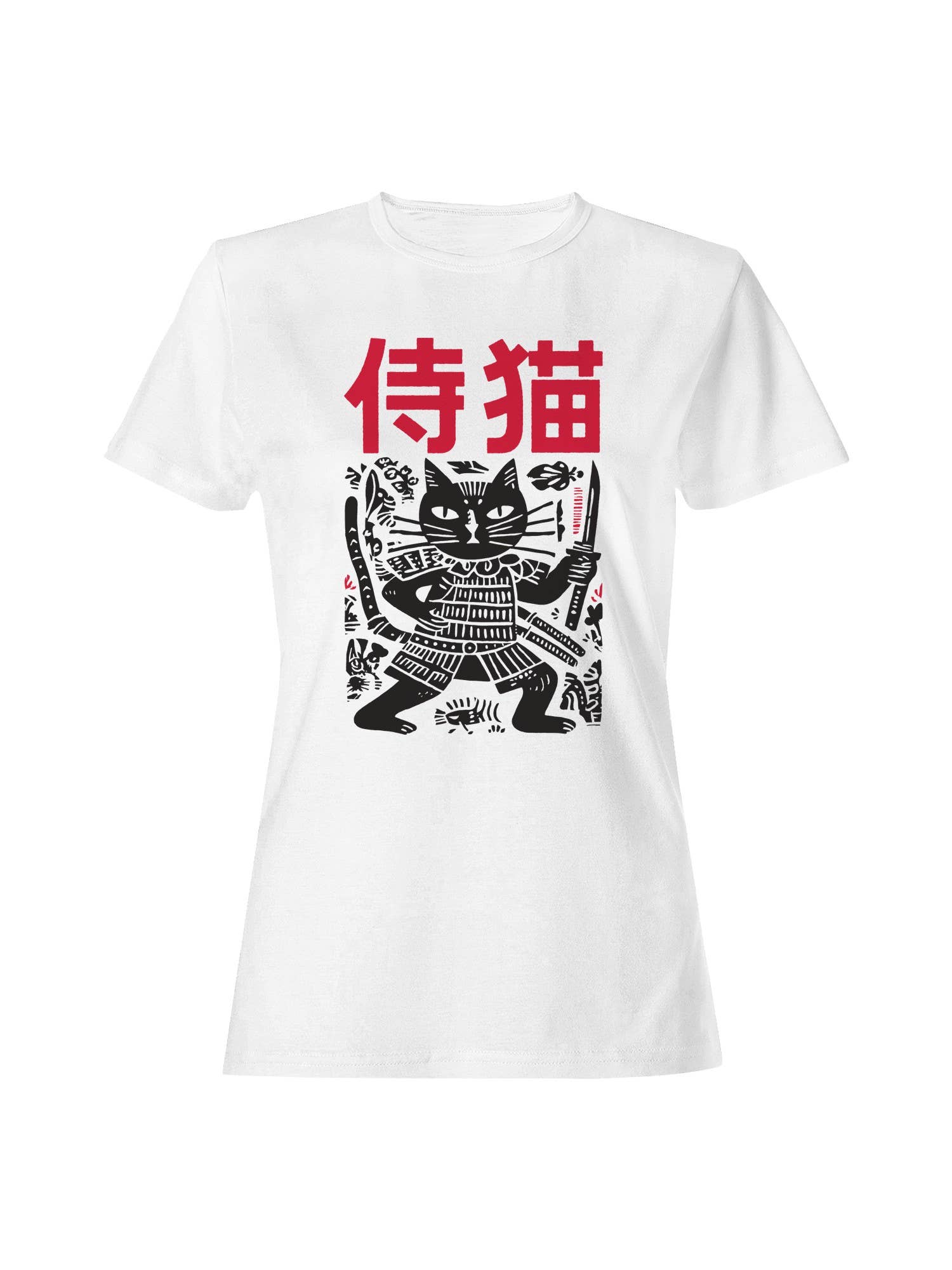 Samurai Cat: Warrior of Legends Women's - Adult & Kids T-Shirts, Sweatshirts & Hoodies apparel design preview 1