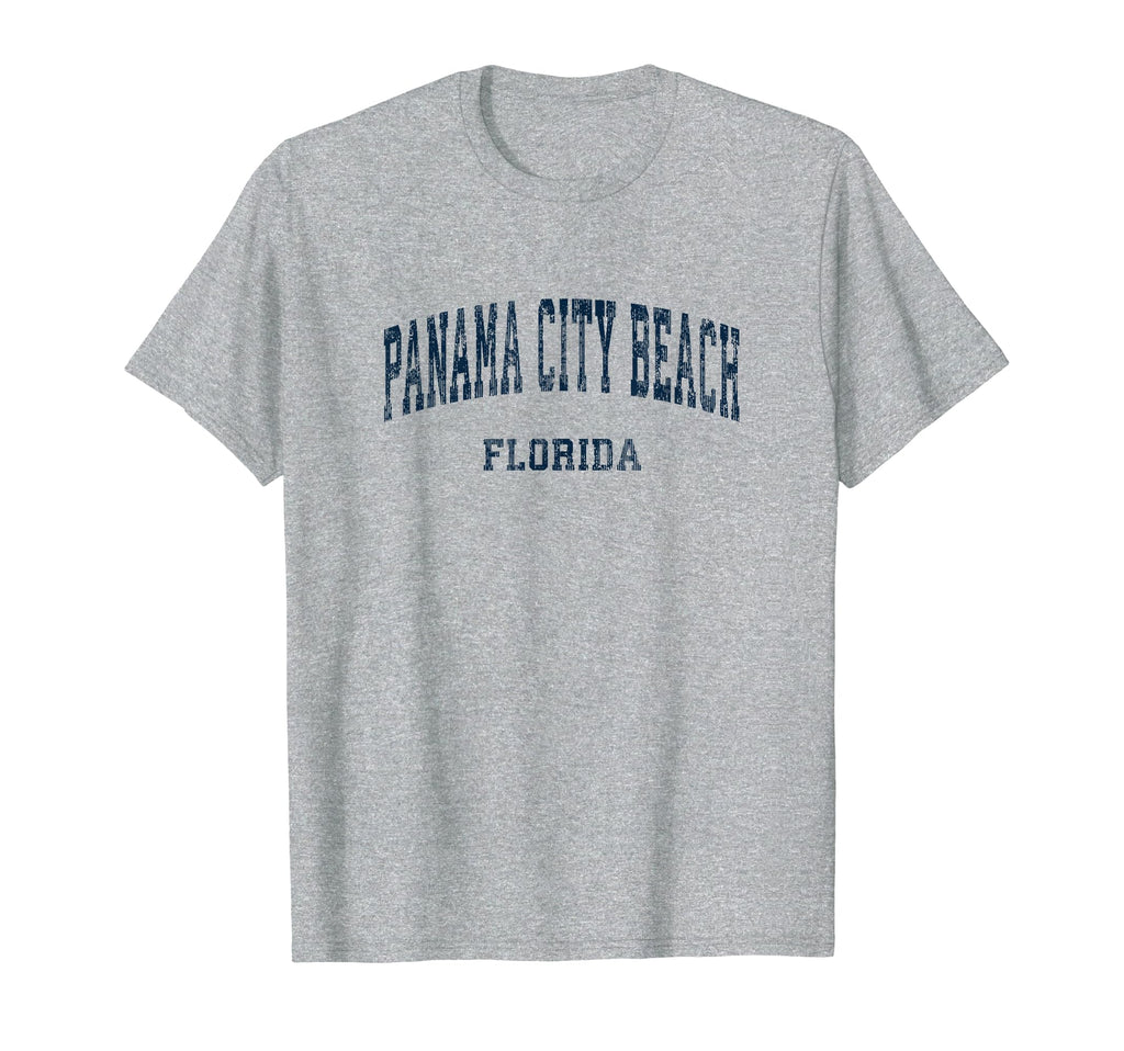 Panama City Beach Florida Fl Varsity T-Shirt - Unique Graphic for Adults - T-Shirt, Sweatshirt, Hoodie
