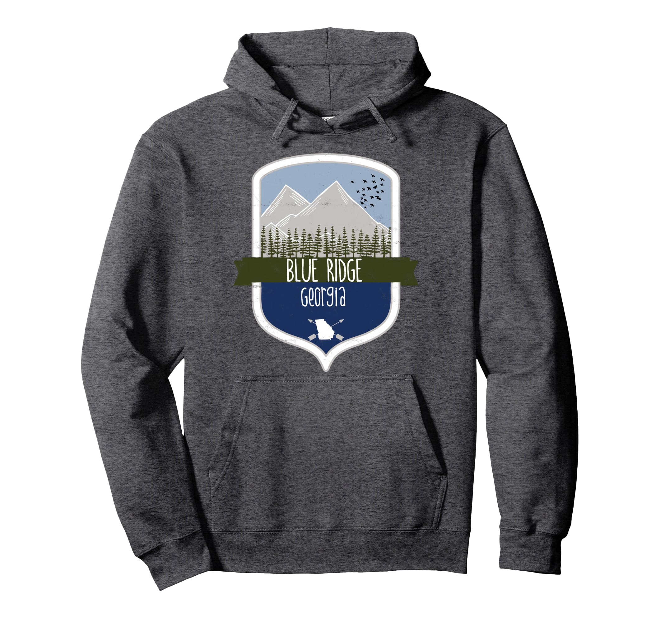 Blue Ridge Ga State Park Mountains North Hoodie - Novelty Apparel Unisex - T-Shirt, Sweatshirt, Hoodie